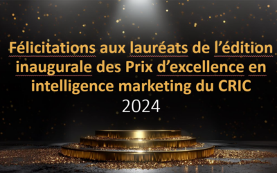 Le CRIC annonce les lauréats de l’édition inaugurale des Prix d’excellence en intelligence marketing